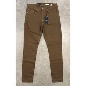 NWT NOEND Denim Chino Pants Men’s 33x34 Skinny Stretch Brown